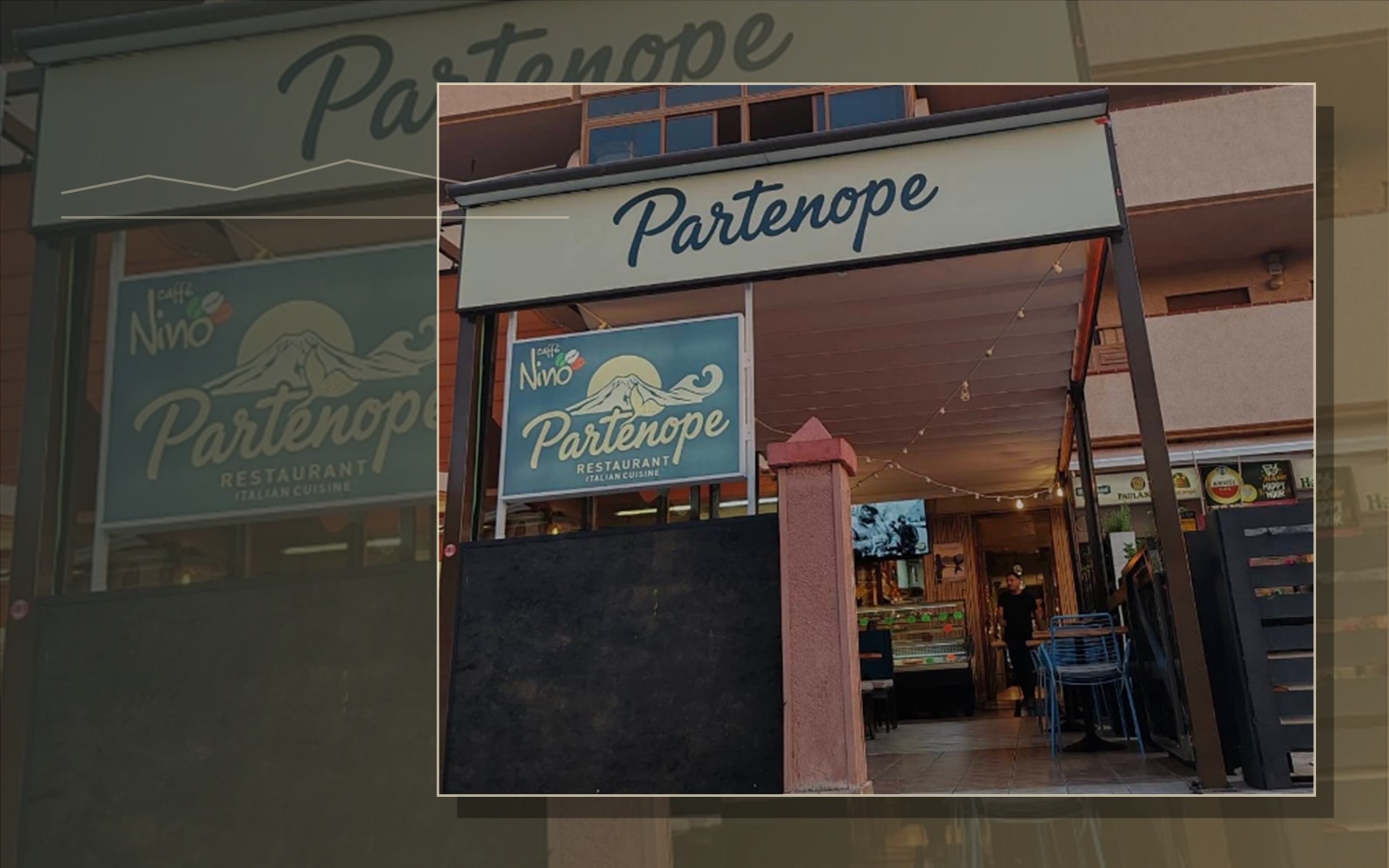 Fachada de Partenope Cucina Napoletana en Arona